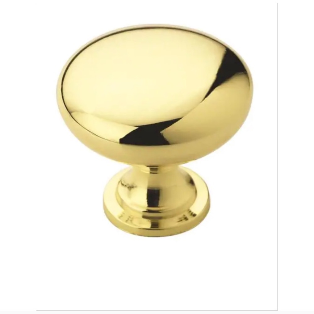 Amerock Edona 1.25-in Polished Brass Round Traditional Cabinet Knob